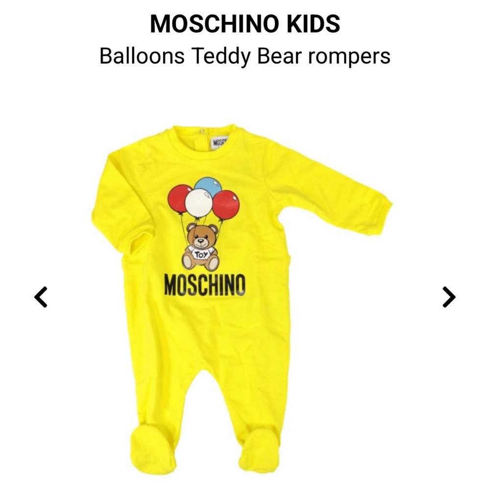 Moschino 6-9 baby sleeper - baby one piece footie